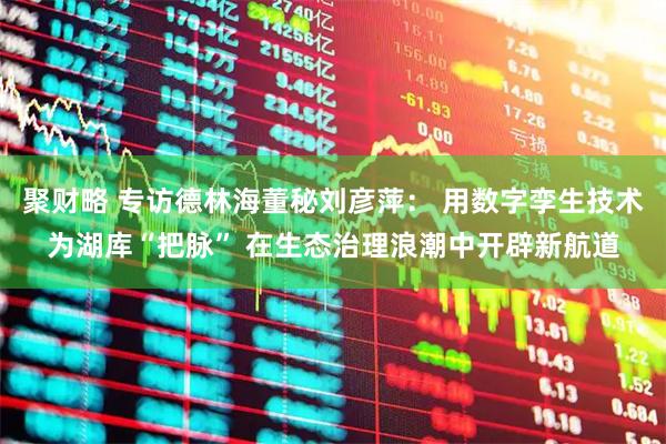 聚财略 专访德林海董秘刘彦萍： 用数字孪生技术为湖库“把脉” 在生态治理浪潮中开辟新航道